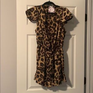 Leopard Print Romper
